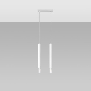 Sollux Lighting Lampa wisząca WEZYR 2 biała