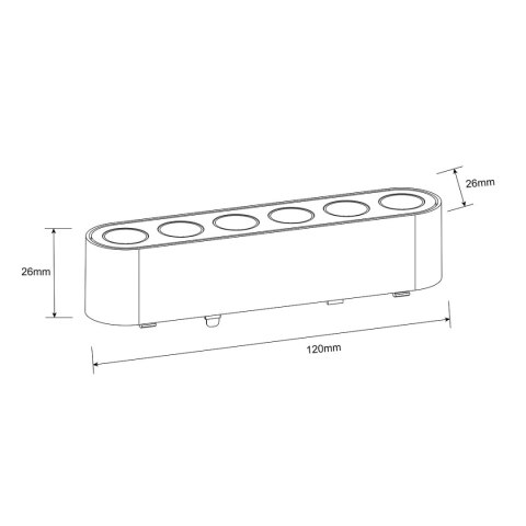 Light Prestige Reflektor Magnetic Slim Zing 6W LED CCT biały