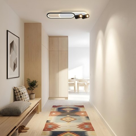 Light Prestige Spot Parma 2 długi czarny 2xGU10 LED CCT