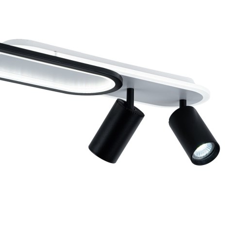 Light Prestige Spot Parma 2 długi czarny 2xGU10 LED CCT