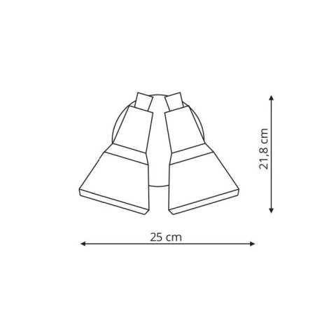 Kinkiet Auletta 2xE14 LP-507/2W