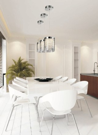 Lampa wisząca Cantos 1xLED transparentna LP-1114/1P