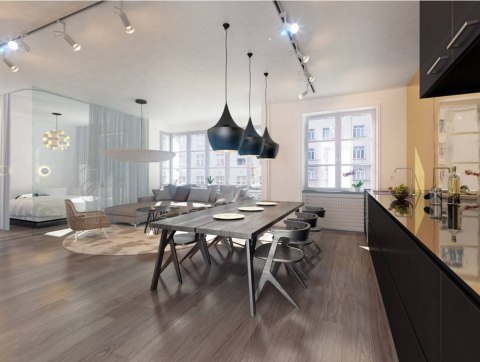 Lampa wisząca Caselle 1xE27 czarna LP-42013/1P CZARNY