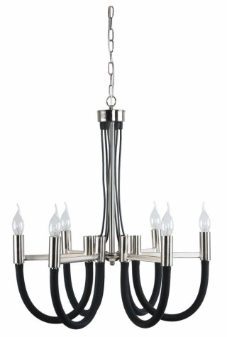 Como lampa wisząca czarna LP-90103/6P BK