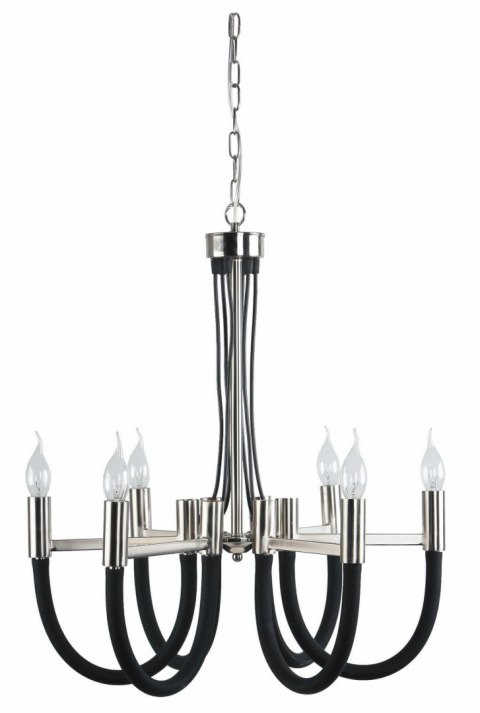 Como lampa wisząca czarna LP-90103/6P BK