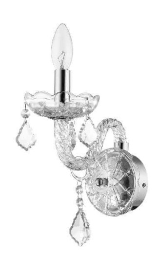 Kinkiet Cristallo 1xE14 transparentny LP-2940/1W