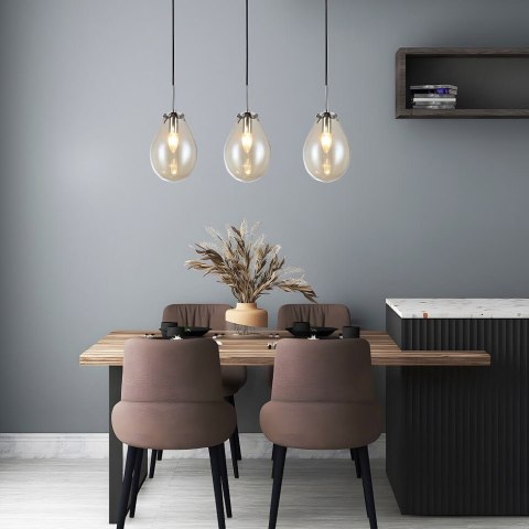 Lampa wisząca Fondi czarna 3xE14 Light Prestige