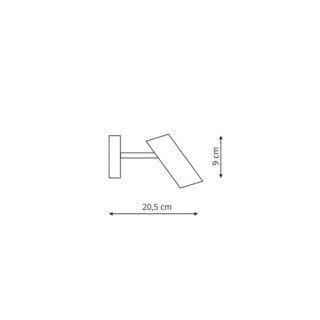Kinkiet Futuro biały 1xGU10 Light Prestige
