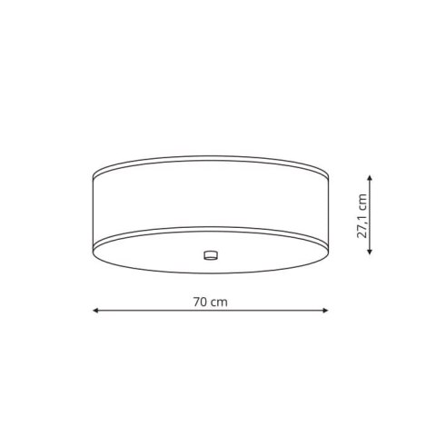 PLAFON LAMPA SUFITOWA LED Girona biały 70cm