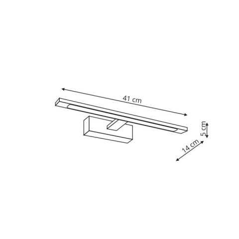 Lampa łazienkowa Isla kinkiet biały średni z IP44 4000K