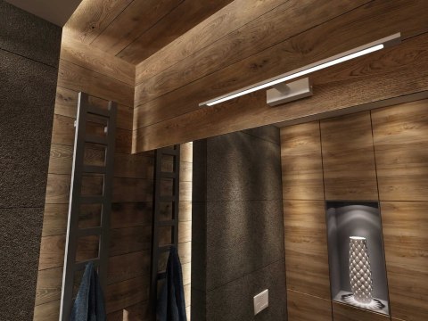 Lampa łazienkowa Isla kinkiet biały średni z IP44 4000K