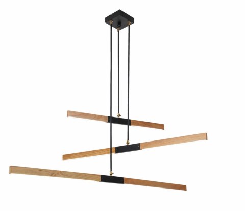Lampa wisząca Lugano drewno LED 3000K Light Prestige