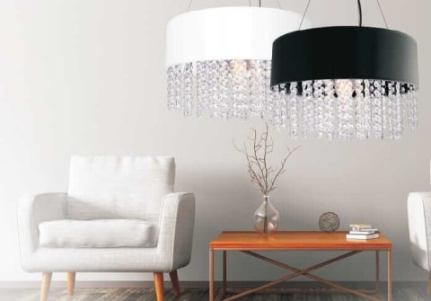 Lampa wisząca Madryt 1xE27 biała LP-81458/1P WH