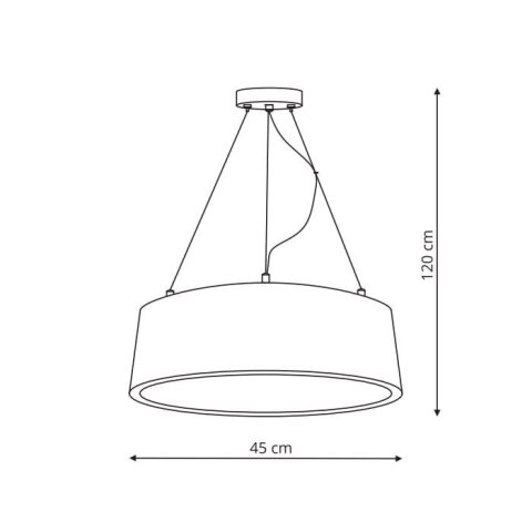 Lampa wisząca Malaga 1xLED biała LP-622/1P WH