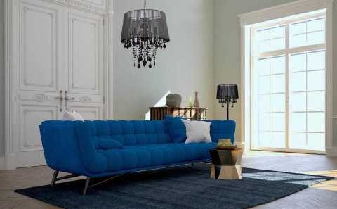 Żyrandol Lampa wisząca Mona 3xE14 czarna LP-5005/3P czarna