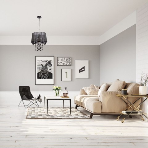 Żyrandol Lampa wisząca Mona 3xE14 czarna LP-5005/3P czarna