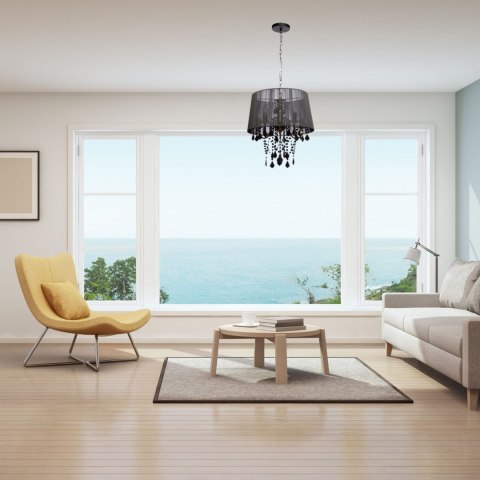 Żyrandol Lampa wisząca Mona 3xE14 czarna LP-5005/3P czarna