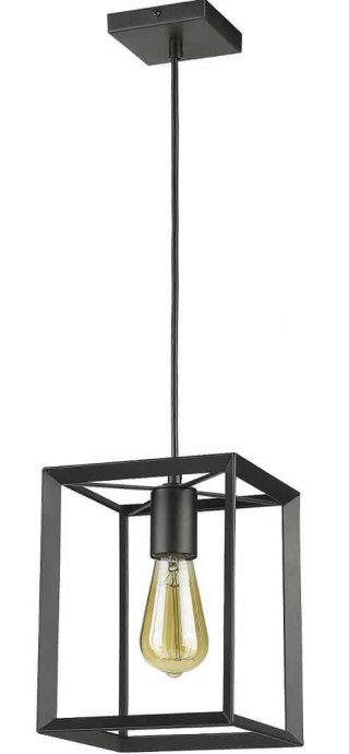 Lampa wisząca Napoli 1xE27 czarna LP-4146/1P-BL