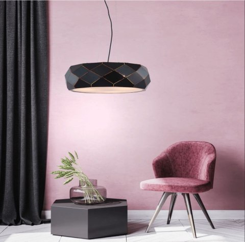 Lampa wisząca Reus czarna 3xE27 Light Prestige