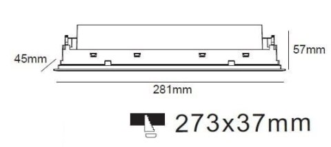 Lampa Solar oprawa soczewkowa wpuszczana biała LP-0406 WH
