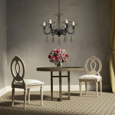 Lampa wisząca Tarragona 6xE14 czarny LP-6756/6P