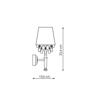 Light Prestige Kinkiet Vigo czarny 1xE14