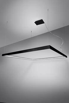 Sollux Lampa Żyrandol NELYA L czarny LED 4000K