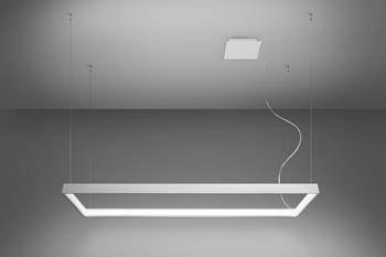 Sollux Lampa Żyrandol TUULA L biały LED 4000K