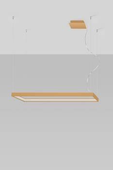 Sollux Lampa Żyrandol TUULA M złoty LED 3000K