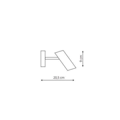 Kinkiet Lampa Futuro 1xGU10 złoty/czarny ZESTAW Z PRZYSSAWKĄ I ŻARÓWKĄ LED