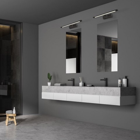 Kinkiet Isla średni 3000K 1xLED czarny IP44 GS-LWB-12W/3 BK