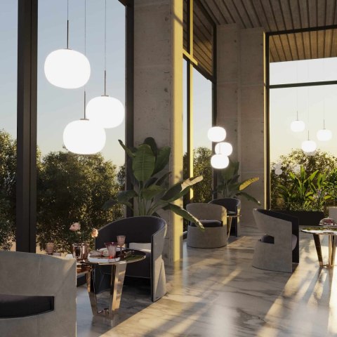 Lampa wisząca Jukon biała 1xE27 Light Prestige