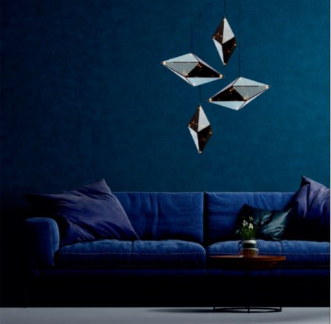 Lampa wisząca Konstelacja pozioma 7xG9 czarna LP-056/1P BK