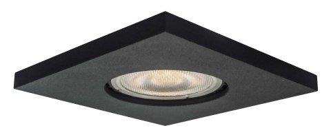 Oczko podtynkowe kwadratowe Lagos czarne IP65 1xGU10 Light Prestige