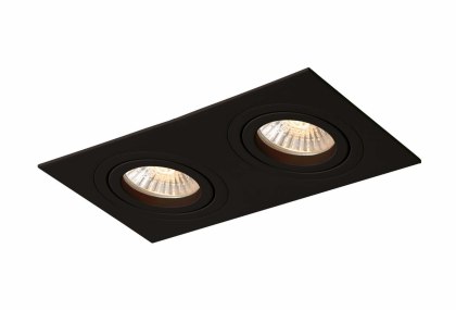 Oprawa podtynkowa Metis 2 czarna 2xGU10 Light Prestige