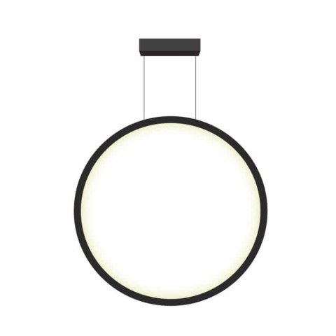 Lampa wisząca Mirror mała 1xLED czarna LP-999/1P S BK