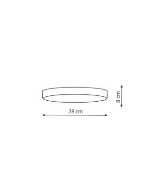 Moon plafon IP44 LP-2231/1C-28 WH