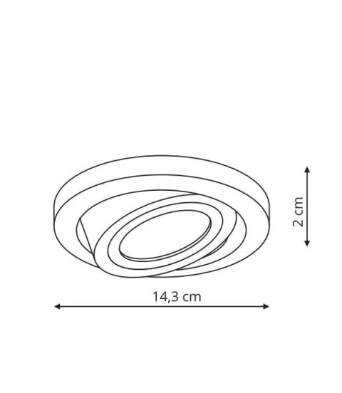 Ruchome oczko podtynkowe Nero białe 1xGU10 Light Prestige