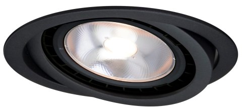 Ruchome oczko podtynkowe Nero czarne 1xGU10 Light Prestige