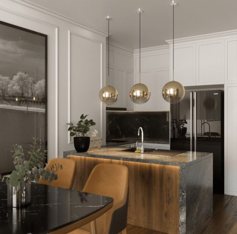 Lampa wisząca Palla złota 1xE14 Light Prestige