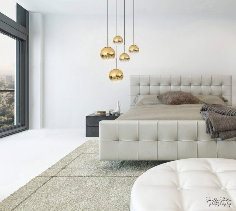 Lampa wisząca Palla złota 1xE14 Light Prestige