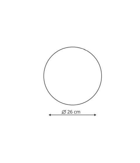 Plafon Platillo duży 1xLED czarny LP-8102/1C-18W BK