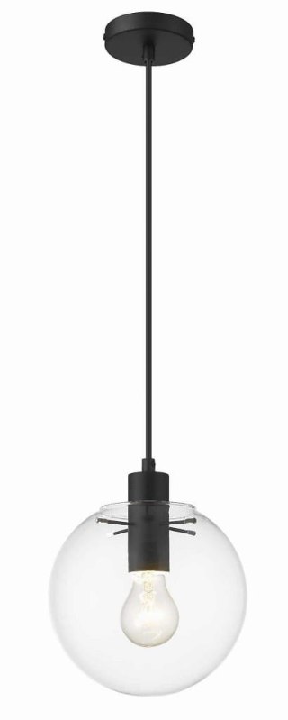 Lampa wisząca Puerto mała 1xE27 czarna LP-004/1P S BK
