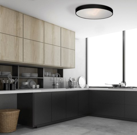 Rapido plafon mały czarny 4000K Light Prestige