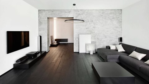 Ring wisząca średnia czarna 3000K Light Prestige