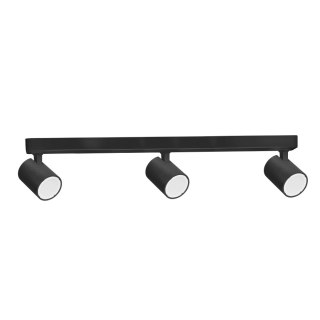 Plafon Lampa sufitowa Spot Reflektor Snow 3 czarny ZESTAW Z ŻARÓWKAMI LED
