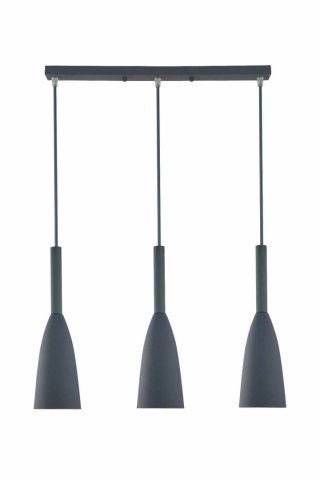 Lampa wisząca Solin wisząca 3xE27 szara LP-181/3L GR