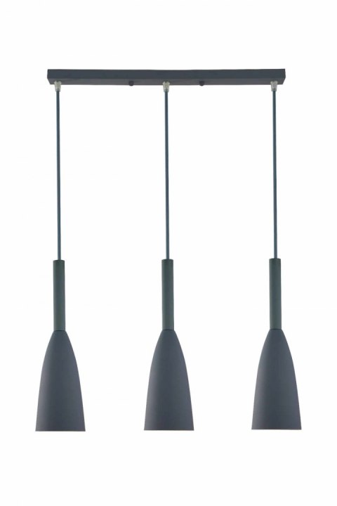 Lampa wisząca Solin wisząca 3xE27 szara LP-181/3L GR