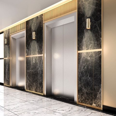 Kinkiet Torre 2xGU10 czarny LP-108/1W BK