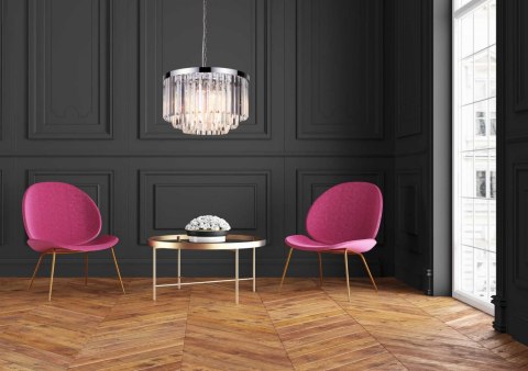 Lampa wisząca Vetro 5 srebrna 5xE14 Light Prestige